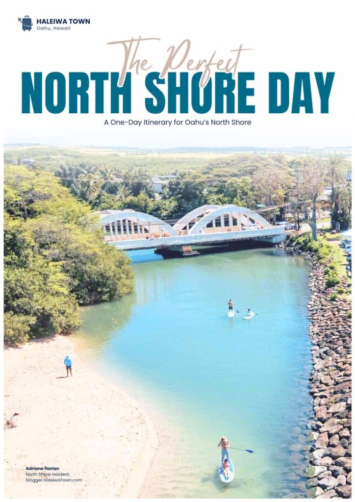 North Shore Oahu itinerary guide cover titled